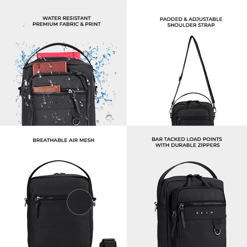 Elite Faux Leather Sling 4L Bbag | India’s Best Online Stationery Store