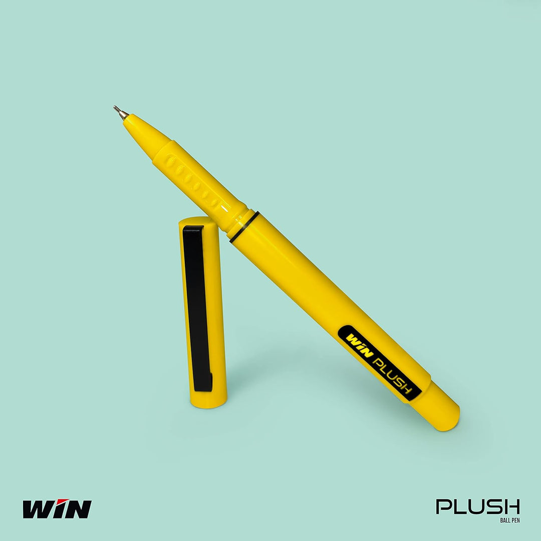 Win Plush  Ball Pen with unique grip for anti finger tip.