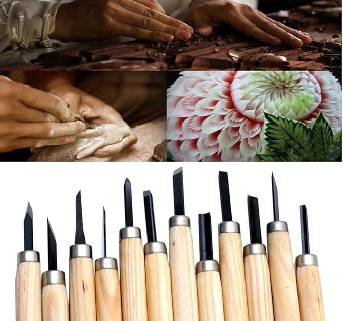Wood Carving Set of 12PCS Bbag | India’s Best Online Stationery Store