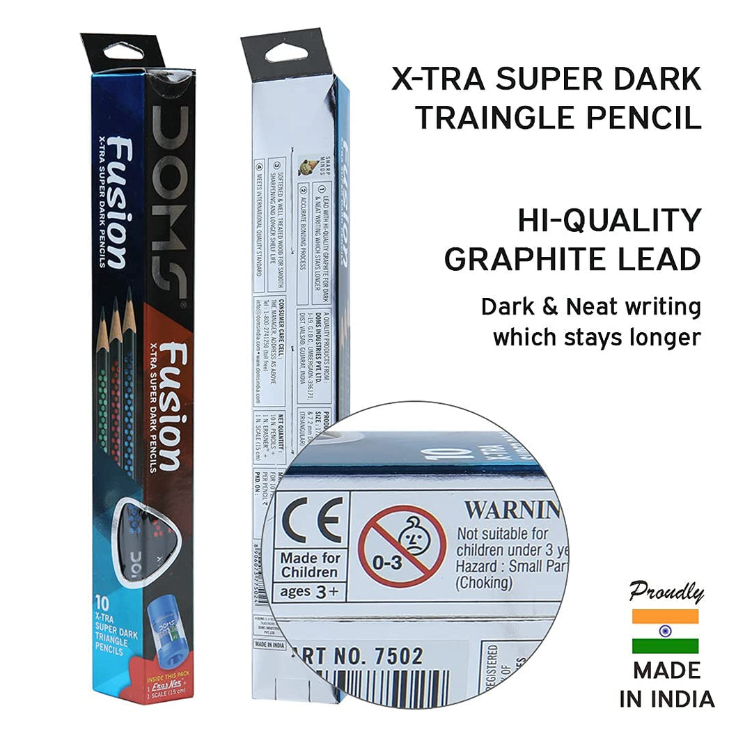 DOMS Fusion Xtra Super Dark Pencil - Bbag | India’s Best Online Stationery Store
