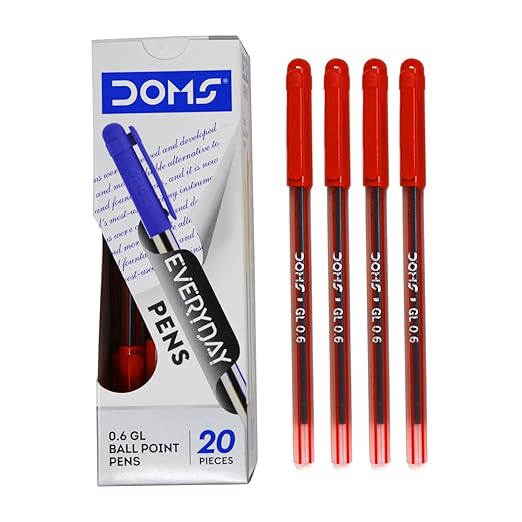 DOMS DF 0.6 GL Ball Point Pens Bbag | India’s Best Online Stationery Store