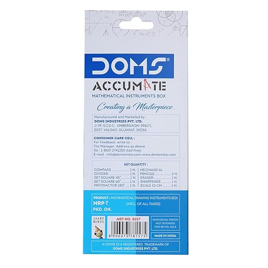 Doms Accumate Geometry Box - Bbag | India’s Best Online Stationery Store
