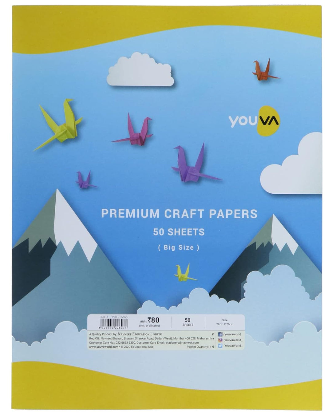 Navneet Youva Craft Paper - Bbag | India’s Best Online Stationery Store