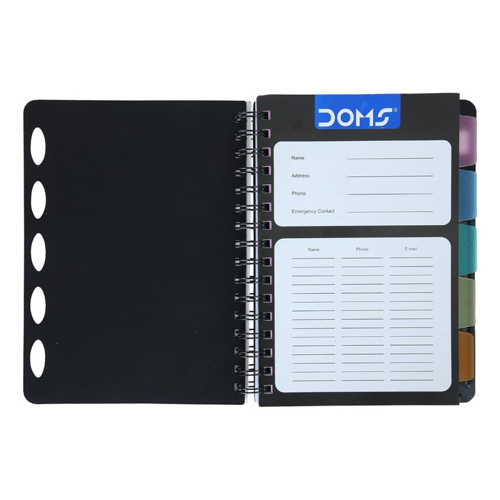 Doms 5 Subject Ruled Spiral Bound Notebook - Bbag | India’s Best Online Stationery Store