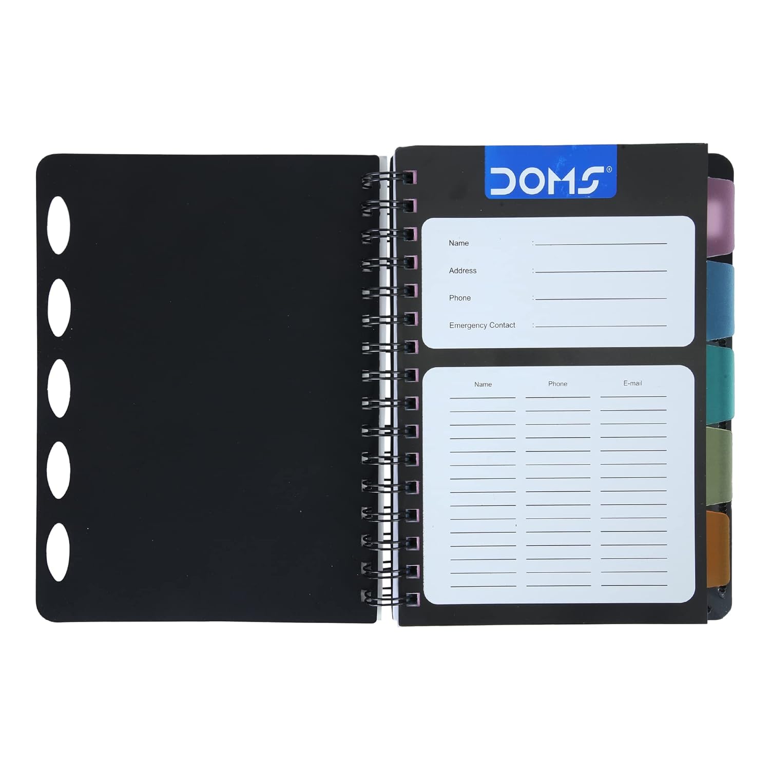 Dom's Notebook Ruled Pages Doms 5 Subject Ruled Spiral Bound Notebook - Comprehensive Notes
