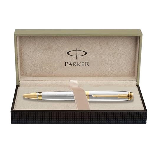 Parker Odyssey Shiny Chrome GT Roller Ball Pen Bbag | India’s Best Online Stationery Store
