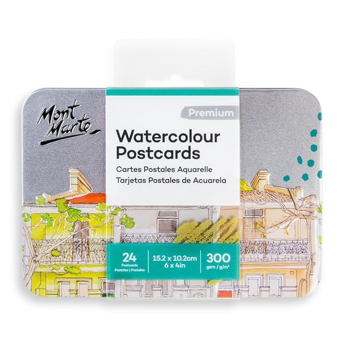 Mont Marte Watercolour Postcards 300gsm 24 Sheets Bbag | India’s Best Online Stationery Store