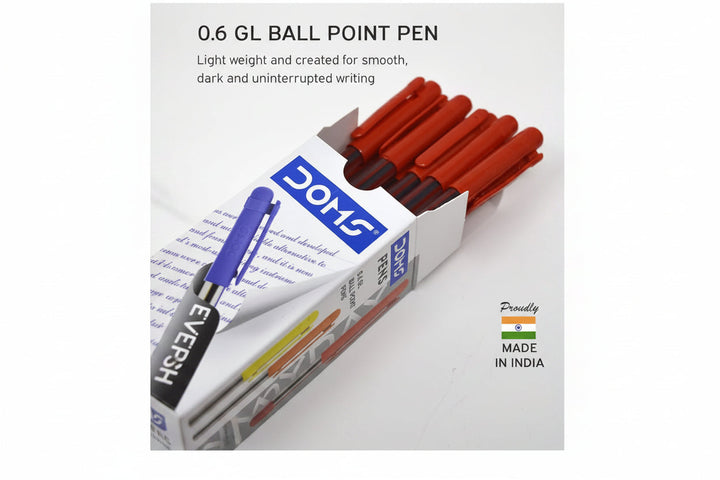 DOMS DF 0.6 GL Ball Point Pens Bbag | India’s Best Online Stationery Store