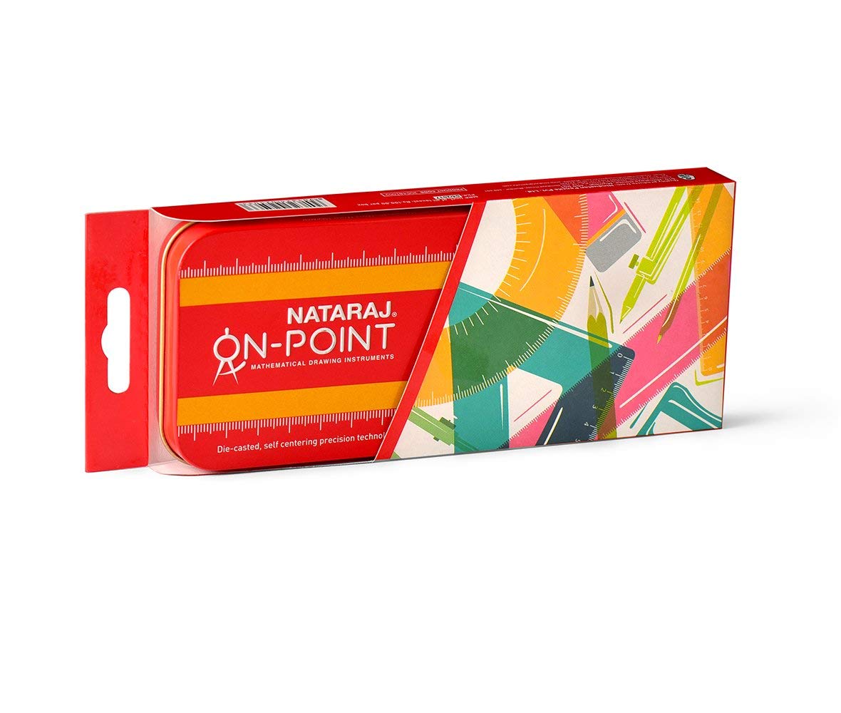Nataraj On-Point Geometry Box - Precision Tools for Math and Drawing ...