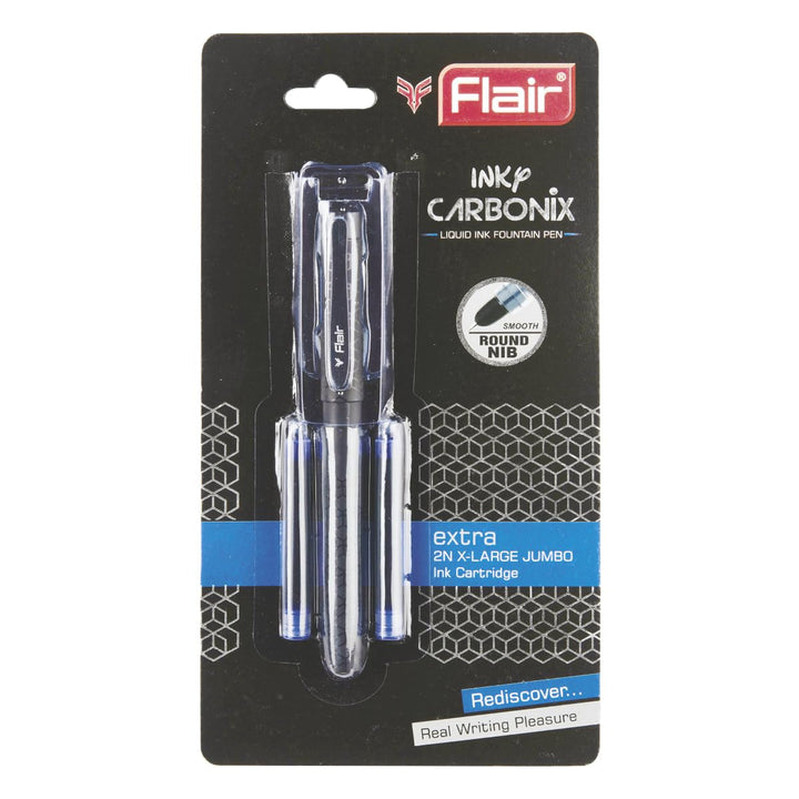Flair Carbonix Inky Fountain Pen - Bbag | India’s Best Online Stationery Store