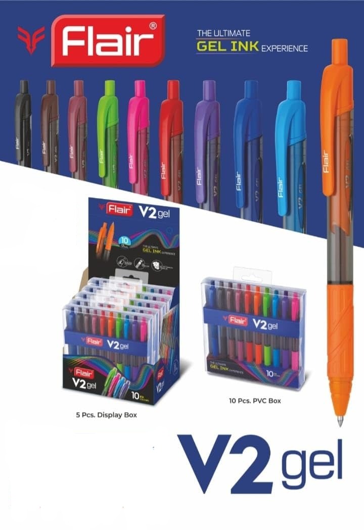 Flair V2 Gel Multicolor Gel Pen - Bbag | India’s Best Online Stationery Store