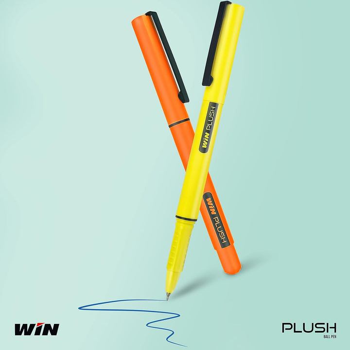 Yellow and Orange Win Plush Ball Pen for 0.7mm.