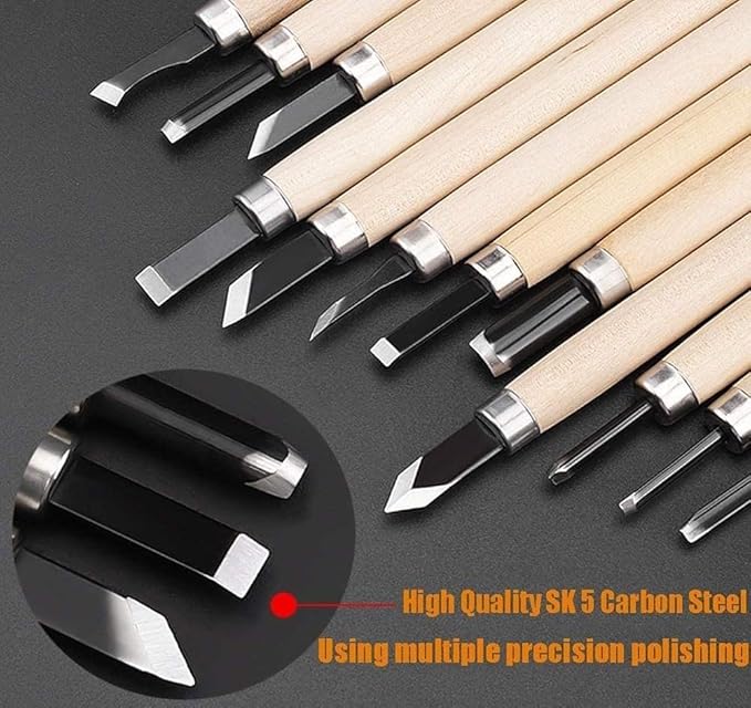 Wood Carving Set of 12PCS Bbag | India’s Best Online Stationery Store
