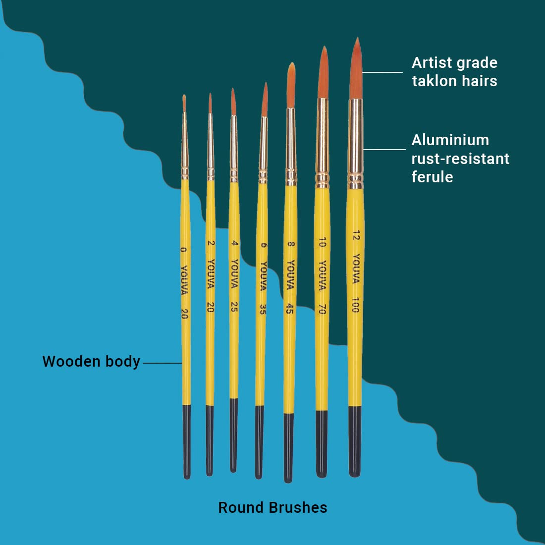 Navneet Youva Synthetic Hair Brush - Bbag | India’s Best Online Stationery Store