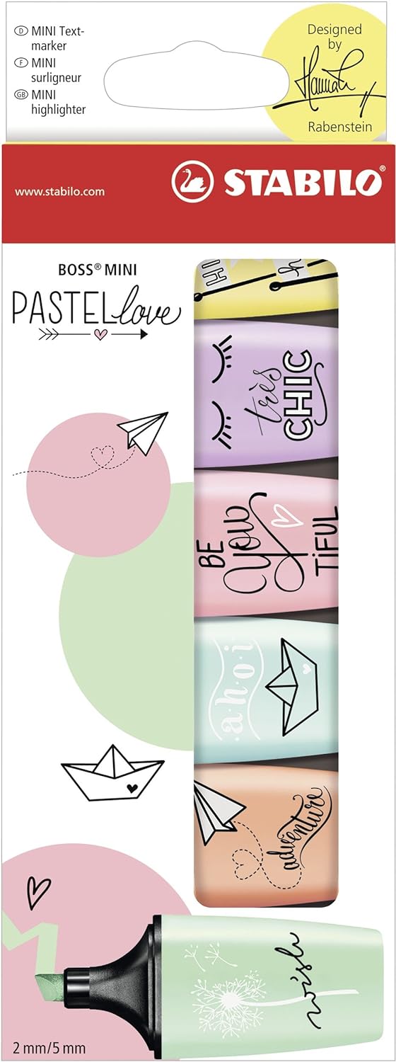 Stabilo Boss Mini Highlighter Pastel Love - Bbag | India’s Best Online Stationery Store