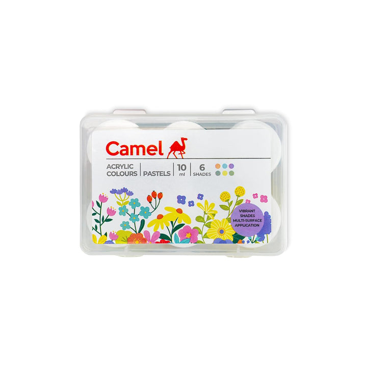 Camel Arylic Pastels – 6 Soft Shades, 10ml Tubes