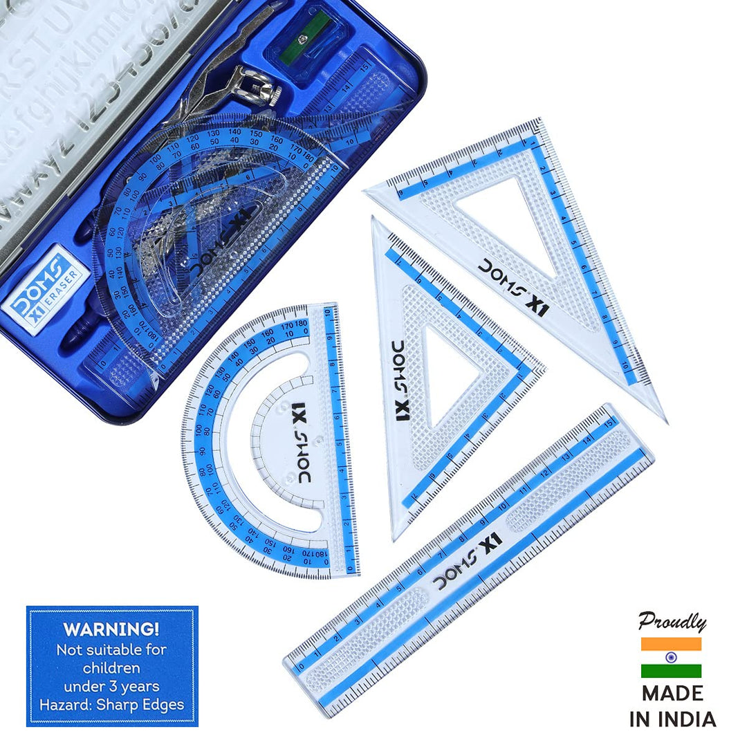 DOMS X1 Premium Mathematical Drawing Instrument Box. Together Forever ...