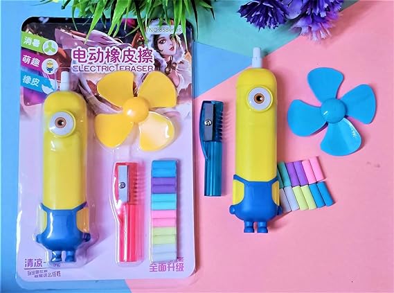 Cute Minion Electric Eraser