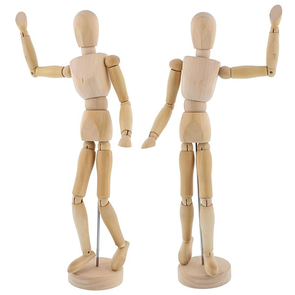 8 Inch Articulated Wooden Mannequin Figure for Artists Bbag | India’s Best Online Stationery Store
