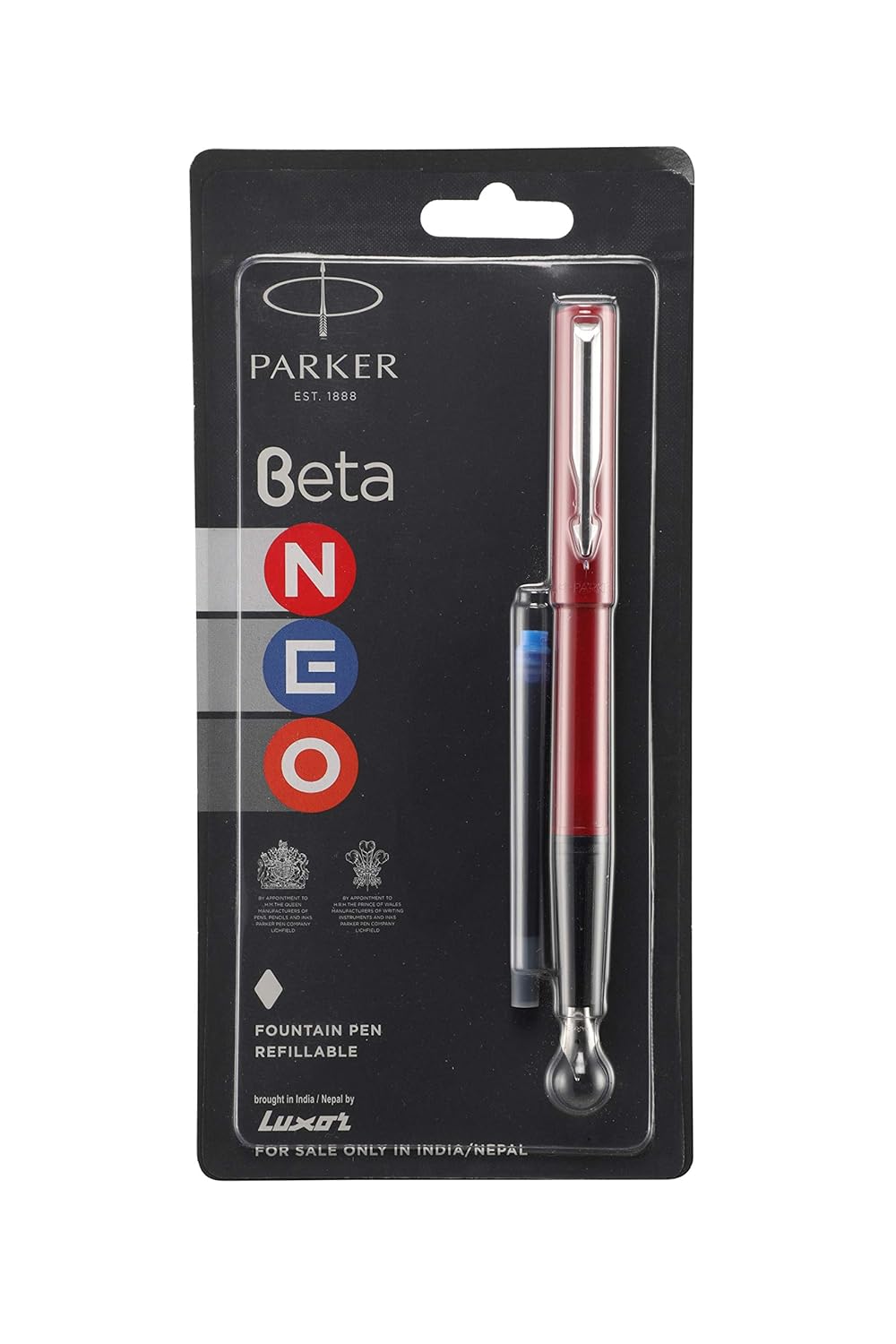 Parker Beta Neo With Stainless Steel Fountain Pen - Bbag | India’s Best Online Stationery Store