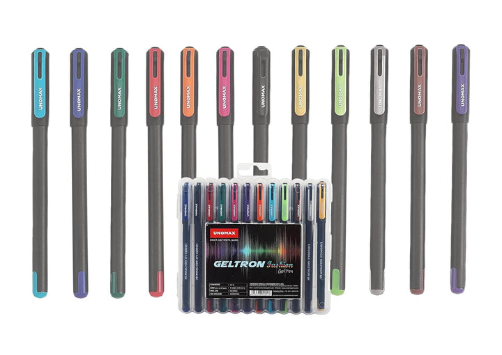 Unomax Geltron Fashion gel Pen Available in 12 Colours