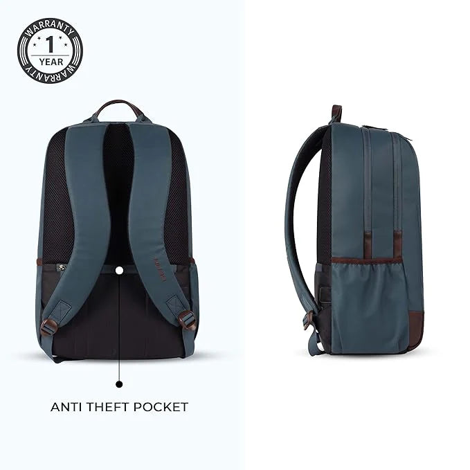 Gear Classic 2 Faux Leather Laptop Backpack 31L (Teal) Bbag | India’s Best Online Stationery Store