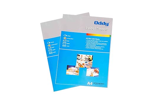 Oddy Self Stick Label Sheets - Bbag | India’s Best Online Stationery Store