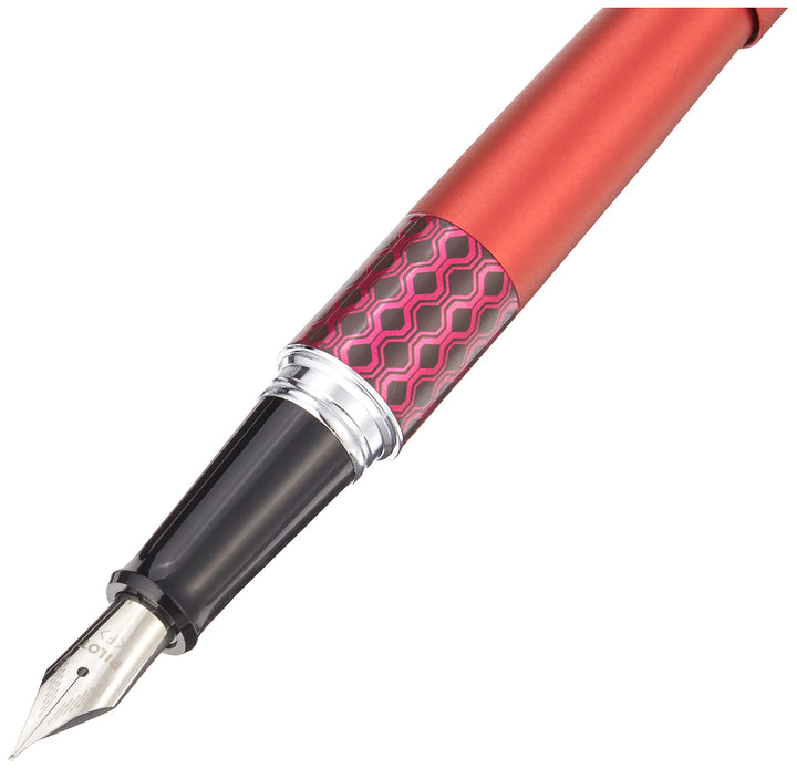 Pilot Metropolitan Retro Pop Fountain Pen - Red Wave Bbag | India’s Best Online Stationery Store