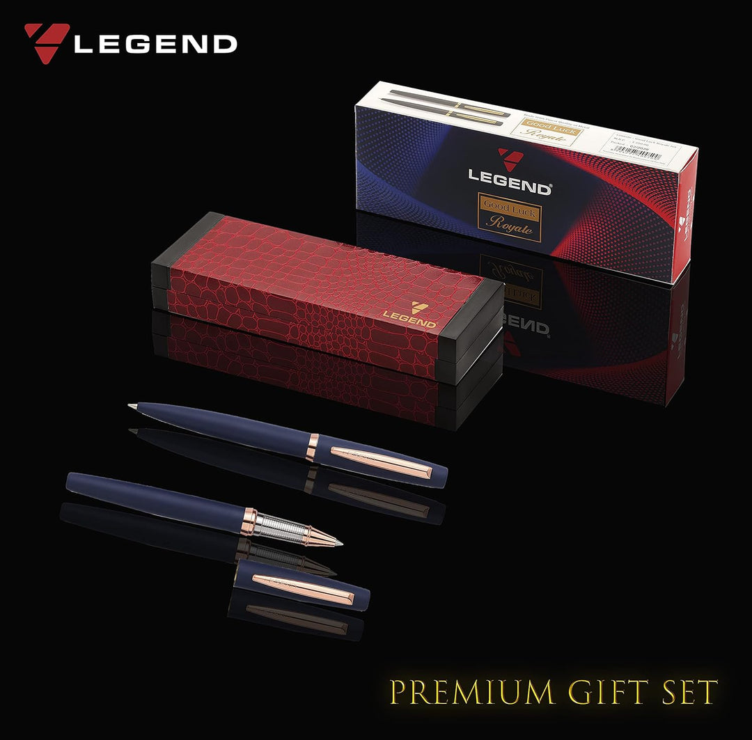 Legend Good Luck Royale Set Of Ball Pen & Roller Pen - Bbag | India’s Best Online Stationery Store