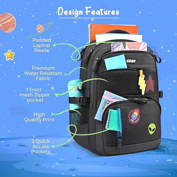 Gear Pop Star 27L Water Resistant School Backpack Bbag | India’s Best Online Stationery Store