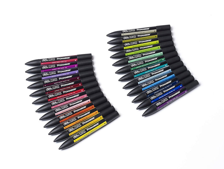 Winsor and Newton Mixed Marker Set- 24 Wallet