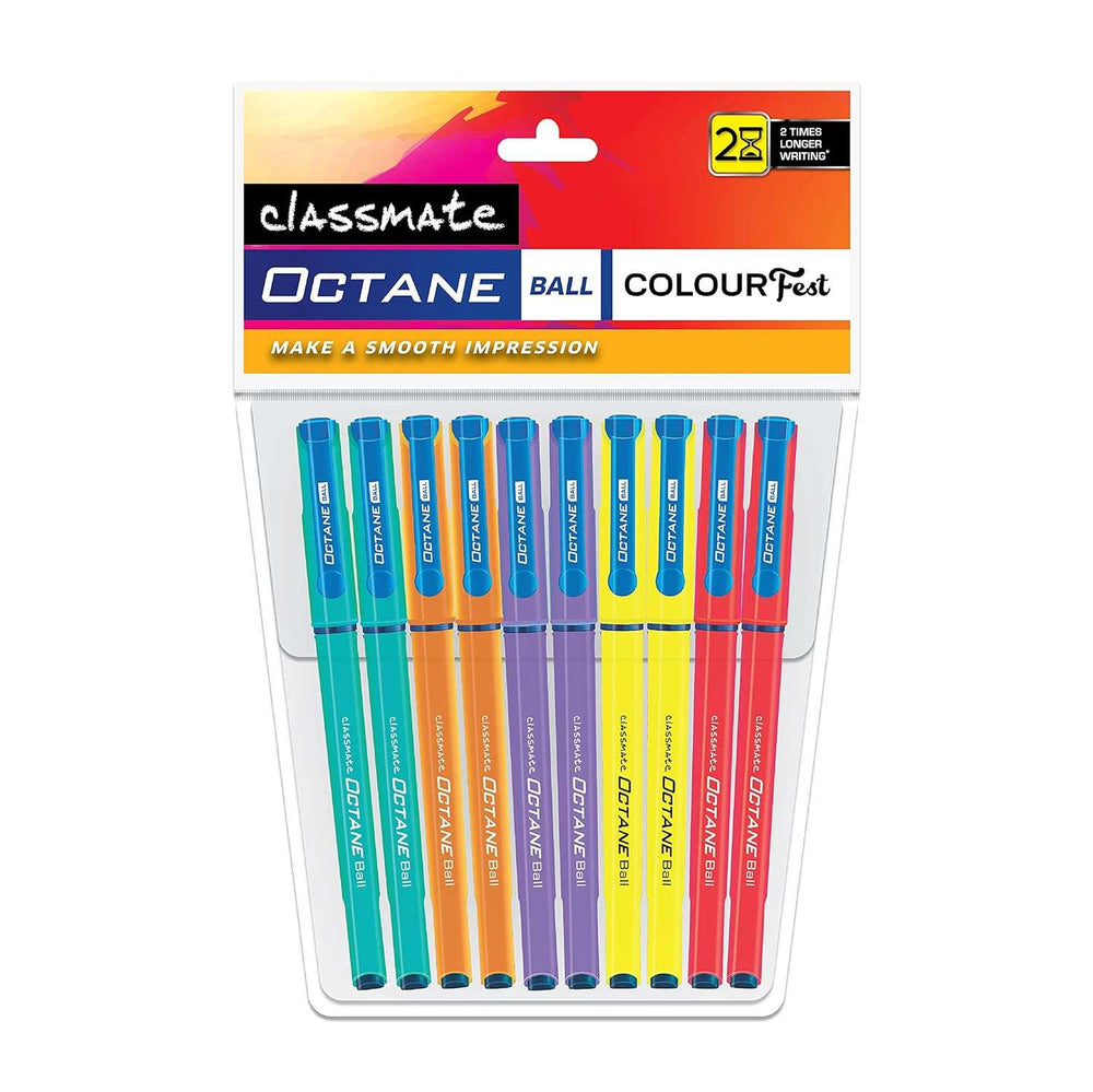  A pack of Classmate Octane Colour Fest Ball Pen 