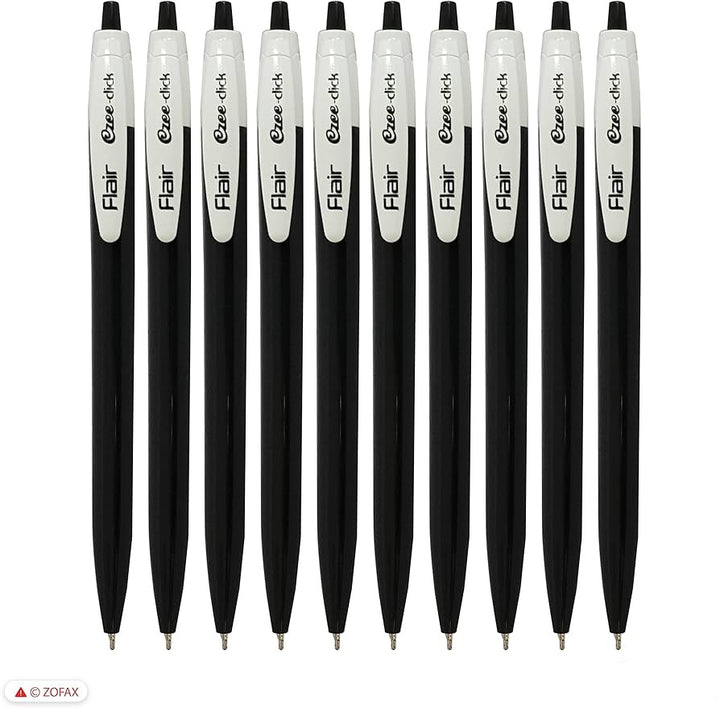 10 Pieces of Flair Ezee Click Ball Pen