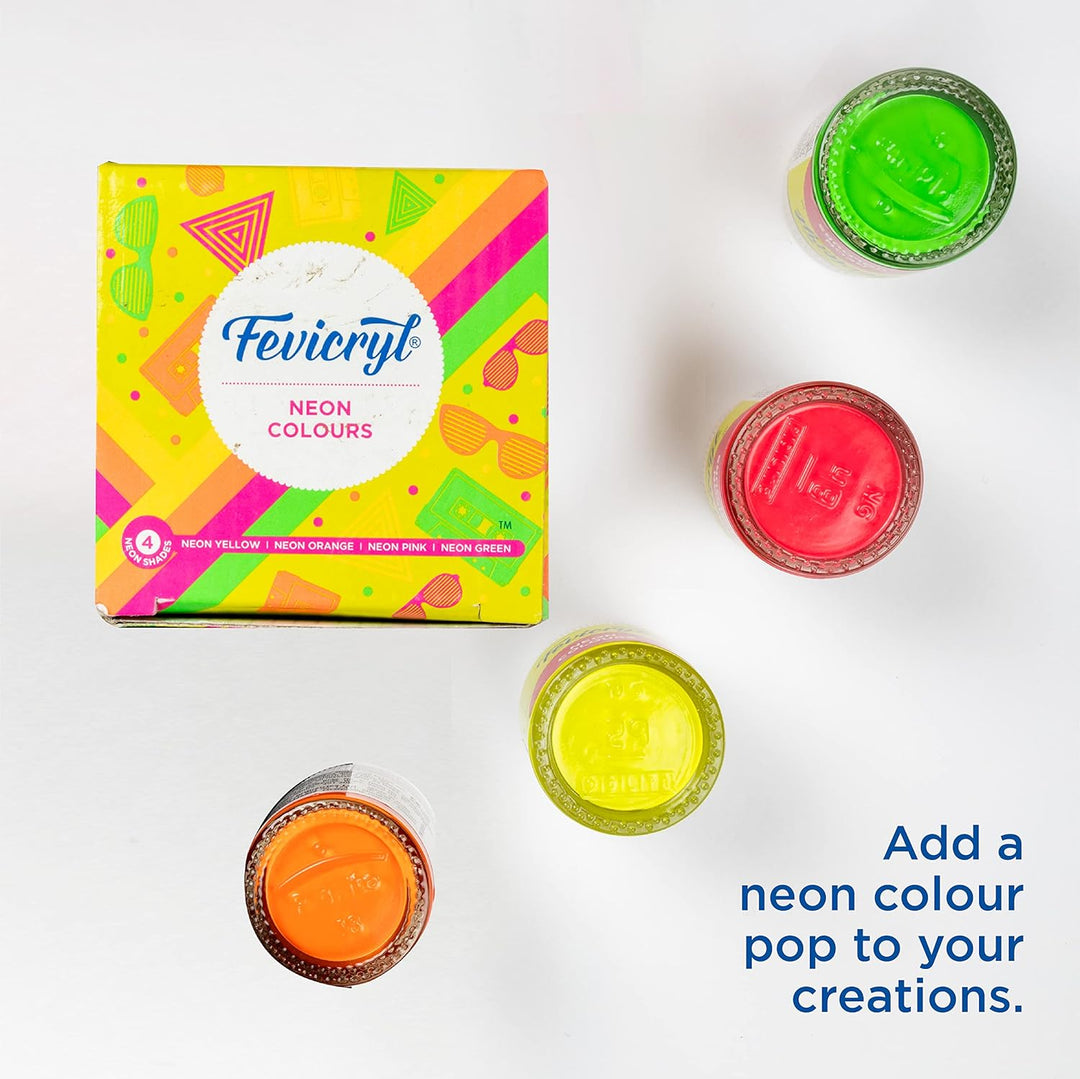 Fevicryl Neon Colours 60ml 4 Shades