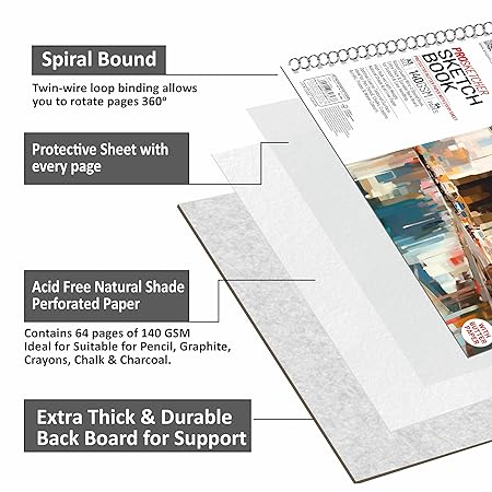 anupam Pro Sketcher Drawing Book  A3 Size Anupam