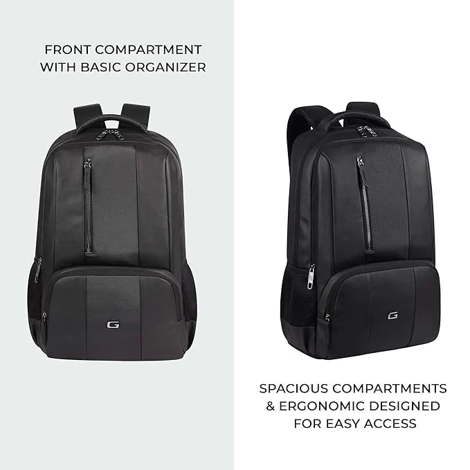 Vault Faux Leather 30L Laptop Backpack | Water-Resistant Office ...