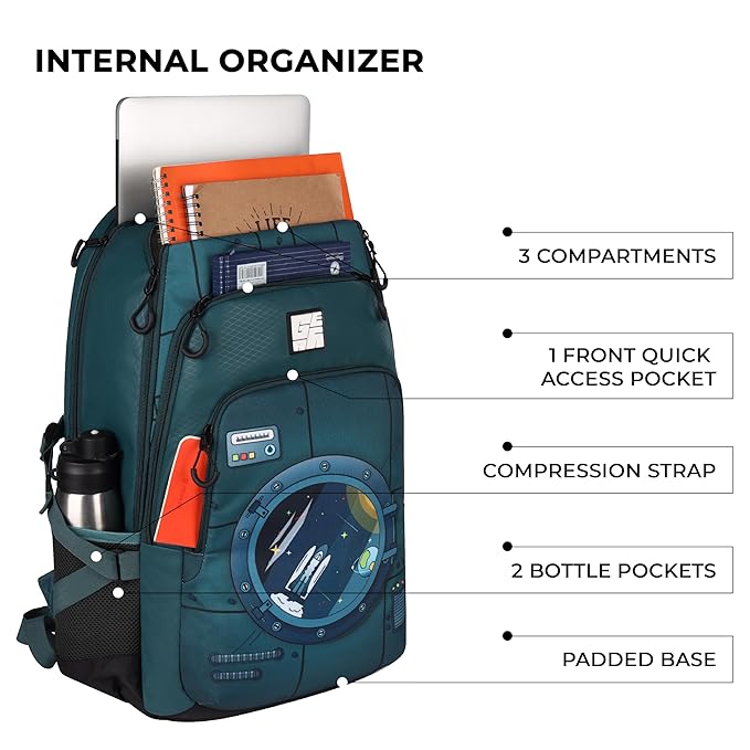 Gear Astronomer 17" Green Bbag | India’s Best Online Stationery Store