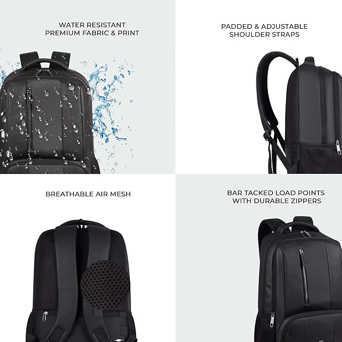 Gear Vault faux leather laptop backpack 30L Bbag | India’s Best Online Stationery Store