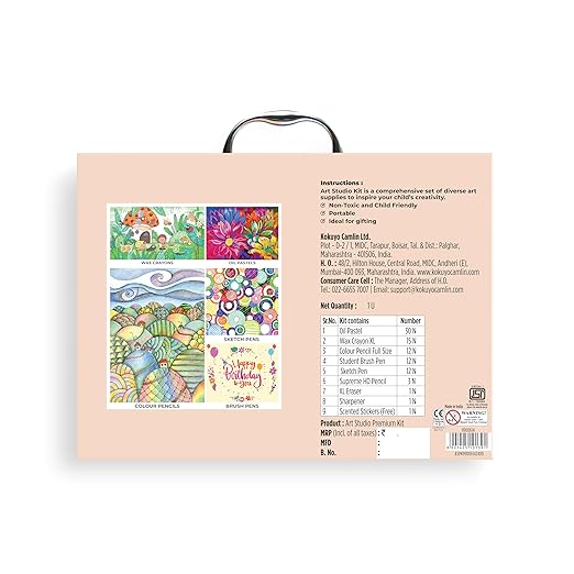 Camel Art Studio Set Reusable Briefcase Pack Bbag | India’s Best Online Stationery Store