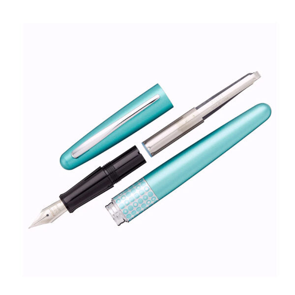 Pilot MR 3 Retro Pop Collection Metallic Light Blue Fountain Pen – Medium Nib