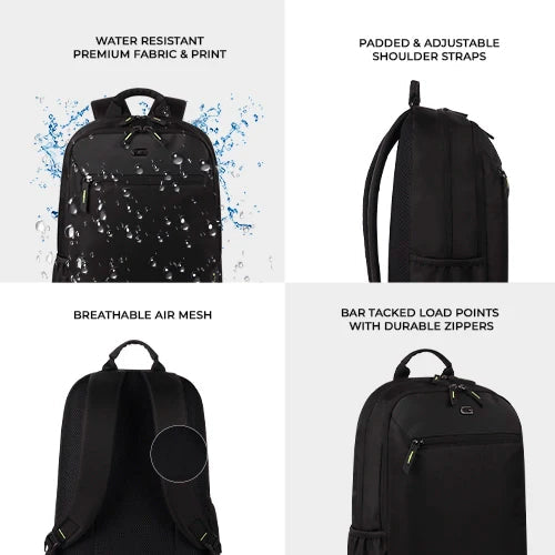 Gear 24L Laptop Backpack | 18 Inch Water Resistant Office & College Bag Bbag | India’s Best Online Stationery Store