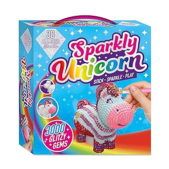 BOOKOLI LTD.- 3D Diamond Studio: Sparkly Unicorn