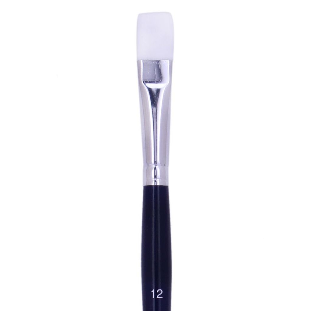 Art Essentials - Oyster White Synthetic Hair Brush - 970 Series - Round - Short Handle - Size 12