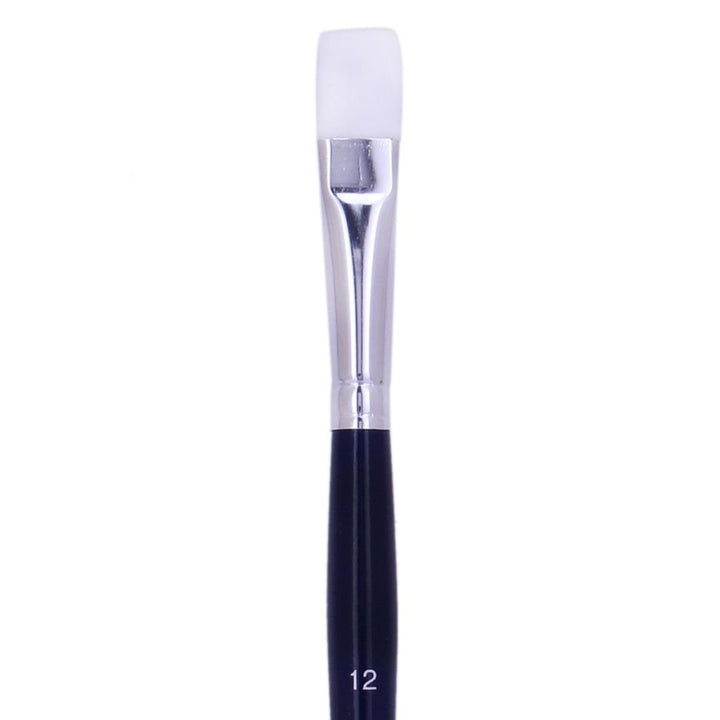 Art Essentials - Oyster White Synthetic Hair Brush - 970 Series - Round - Short Handle - Size 12