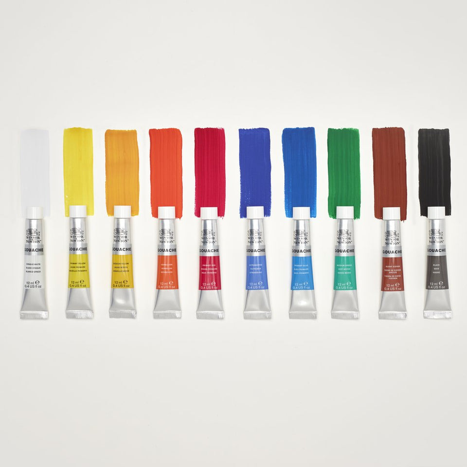 Winsor & Newton : Gouache Colour Set : Set Of 10 x 12ml