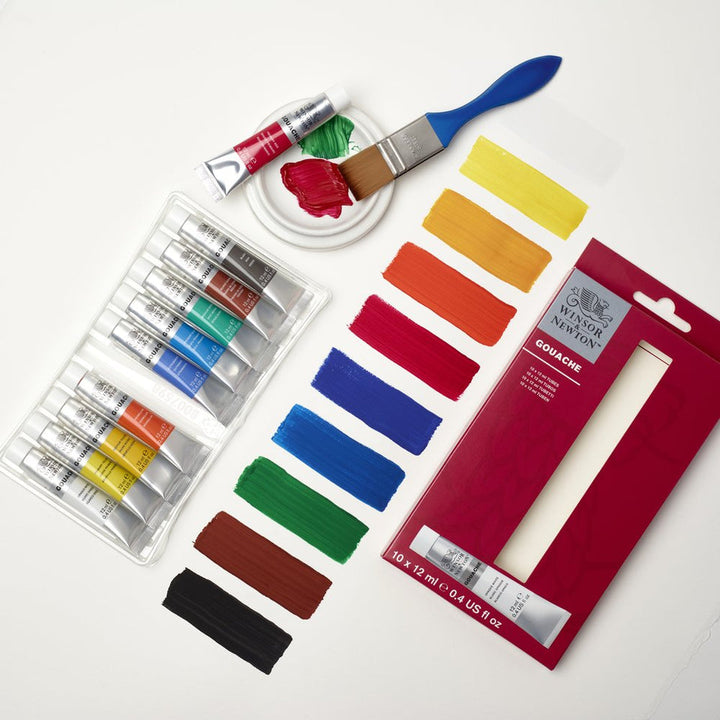 Winsor & Newton : Gouache Colour Set : Set Of 10 x 12ml