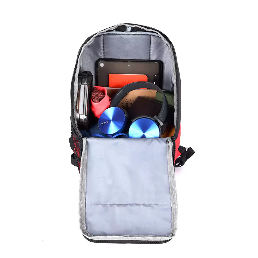 Gear Suprior XL Backpack with Shoe Pocket (Black-Red) Bbag | India’s Best Online Stationery Store