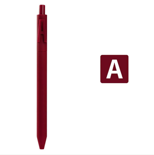 A Alphabet Maroon Colour Kacogreen Alpha Gel Pen
