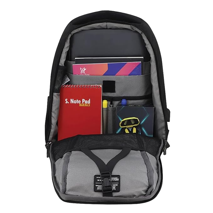 ARCTIC FOX Stone Black Backpack Bbag | India’s Best Online Stationery Store