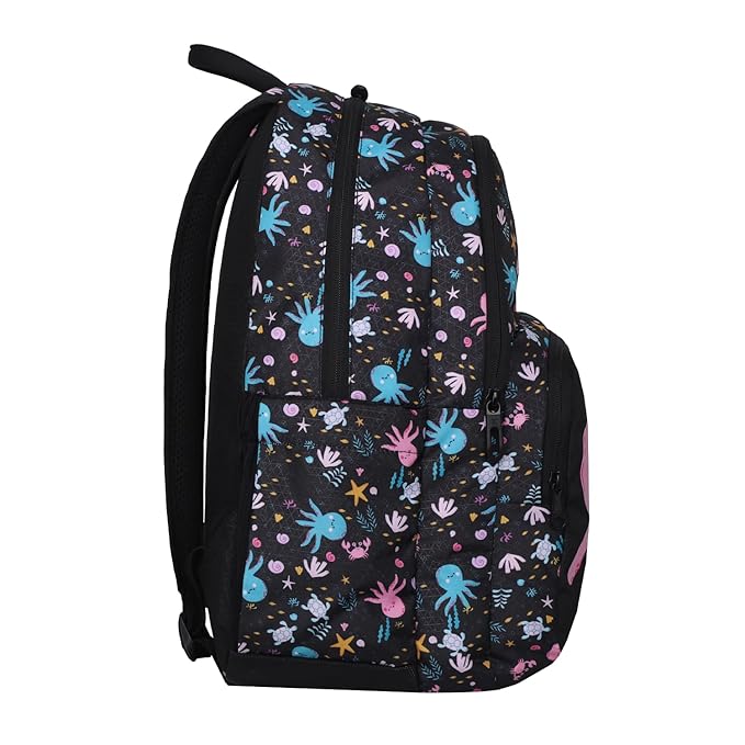Arctic Fox Wink Octopus Black 21L School Backpack Bbag | India’s Best Online Stationery Store